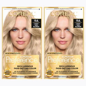 L'Oreal Paris Hair Color Kit Light Ash Blonde 9A front view