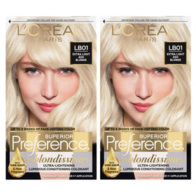L'Oreal Paris Hair Color LB01 Extra Light Ash Blonde packaging front view