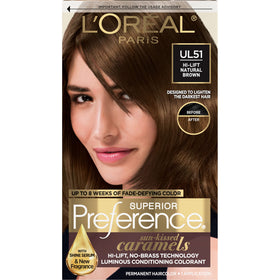 L'Oreal Paris Hair Color UL51 Hi-Lift Natural Brown front view