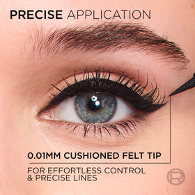 L'Oreal Paris Haute Precision Eyeliner 010 Black Silk side view