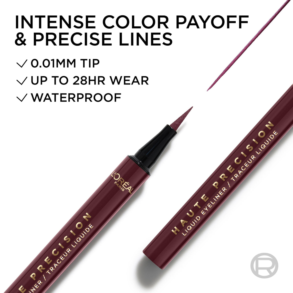L'Oreal Paris Haute Precision Liquid Eyeliner 050 Burgundy Cashmere packaging