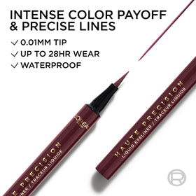 L'Oreal Paris Haute Precision Liquid Eyeliner 050 Burgundy Cashmere packaging