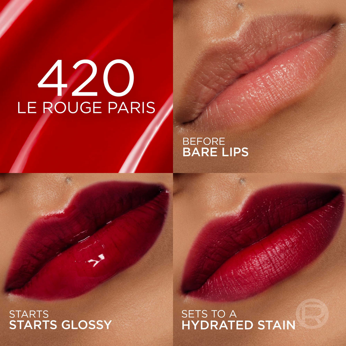 L'Oreal Paris Hyaluron Tint Lip Stain Serum applicator close-up