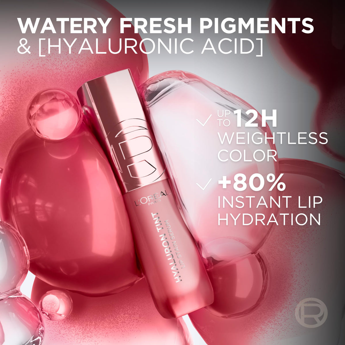 L'Oreal Paris Hyaluron Tint Lip Stain Serum packaging