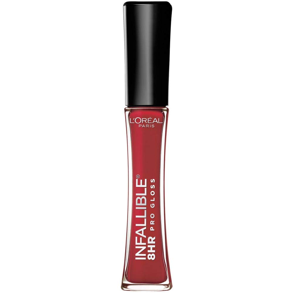 L'Oreal Paris Infallible 8HR Lip Gloss Rebel Red front view