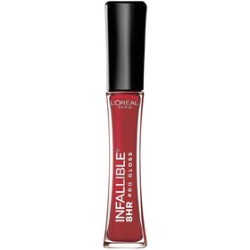L'Oreal Paris Infallible 8HR Lip Gloss Rebel Red front view