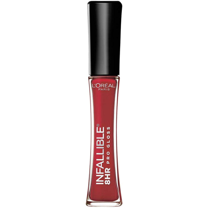 L'Oreal Paris Infallible 8HR Lip Gloss Rebel Red front view
