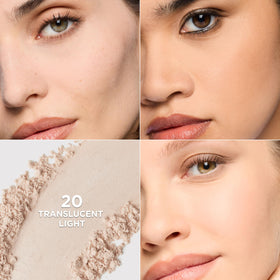 L'Oreal Paris Infallible Blur-fection Loose Setting Powder with beauty tools