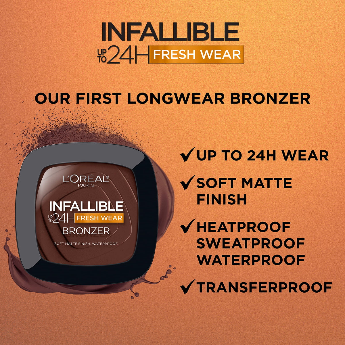 L'Oreal Paris Infallible Bronzer Deep Dark packaging