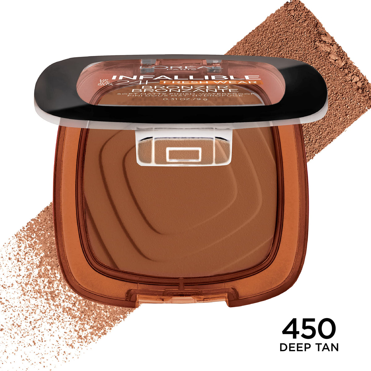L'Oreal Paris Infallible Bronzer Deep Tan swatch on skin
