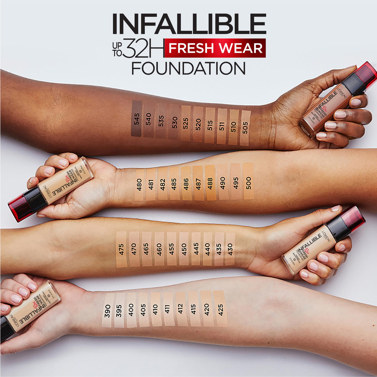 L'Oreal Paris Infallible Foundation 410 Ivory with applicator