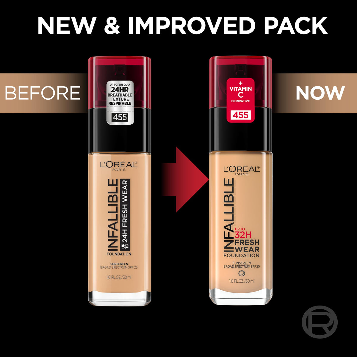 L'Oreal Paris Infallible Foundation 430 Ivory Buff packaging
