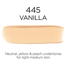 L'Oreal Paris Infallible Foundation 445 Vanilla with other makeup products