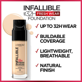L'Oreal Paris Infallible Foundation 488 Caramel texture on skin