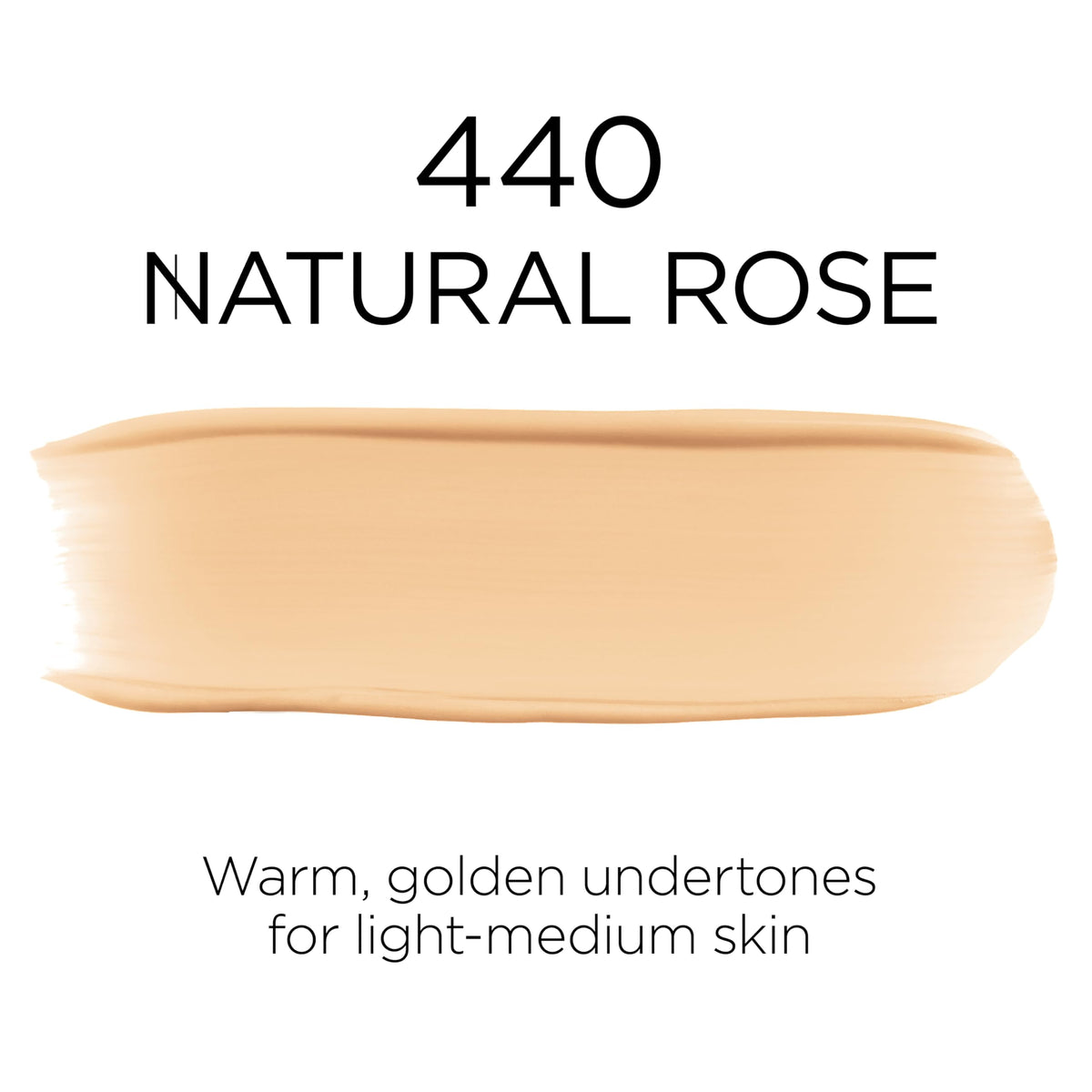 L'Oreal Paris Infallible Fresh Wear Foundation 440 Natural Rose shade swatch