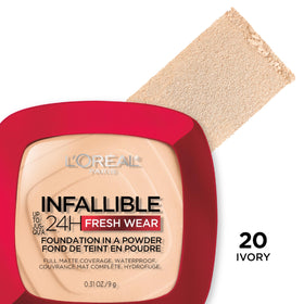 L'Oreal Paris Infallible Fresh Wear Foundation Powder Ivory in makeup kit