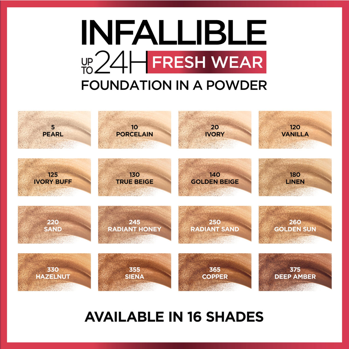 L'Oreal Paris Infallible Fresh Wear Foundation Powder Ivory lifestyle scene