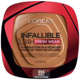 L'Oreal Paris Infallible Fresh Wear Powder Foundation in Sienna front view