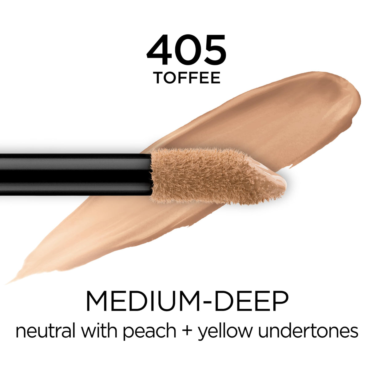 L'Oreal Paris Infallible Full Wear Concealer Toffee applicator close-up