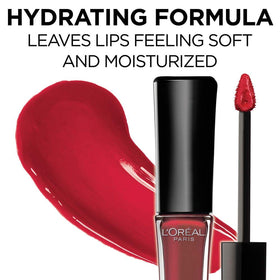 L'Oreal Paris Infallible Lip Gloss Cherry Flash swatch on skin