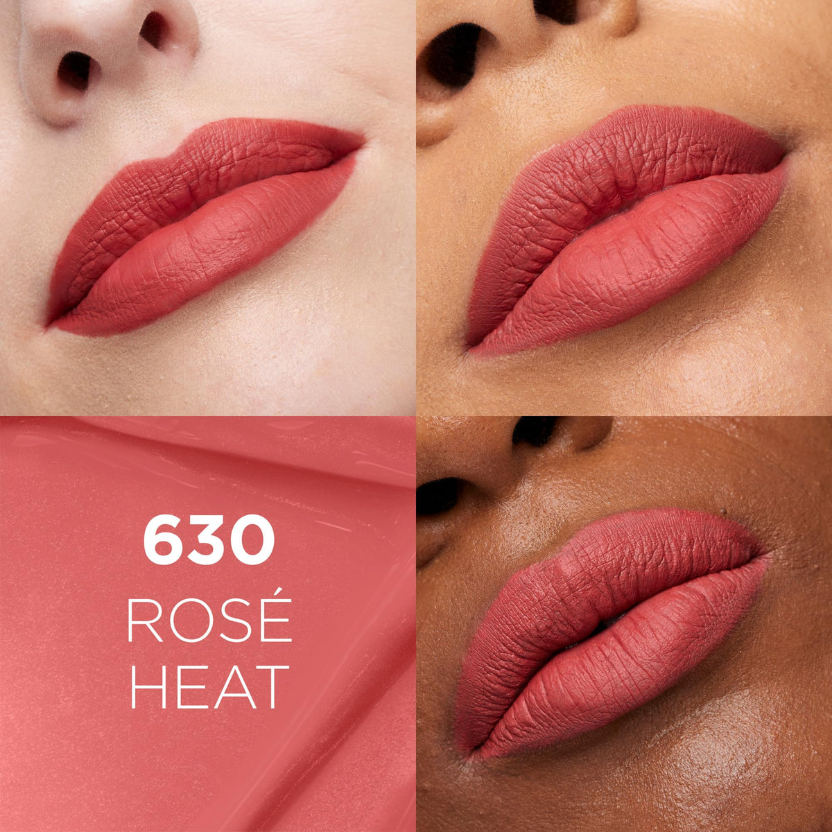 L'Oreal Paris Infallible Matte Resistance Liquid Lipstick Rose Heat 630 applicator close-up
