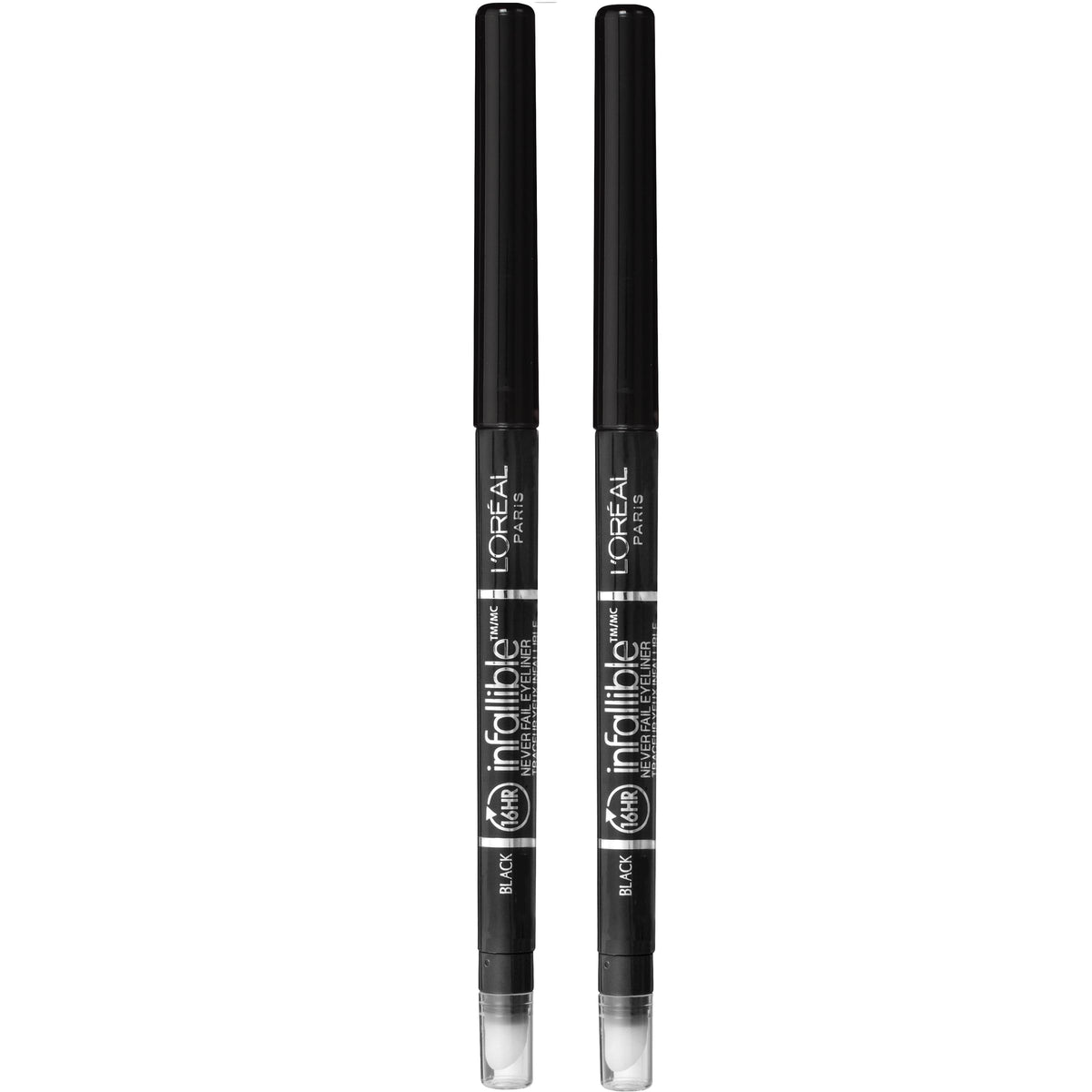 L'Oreal Paris Infallible Mechanical Eyeliner front view with built-in sharpener