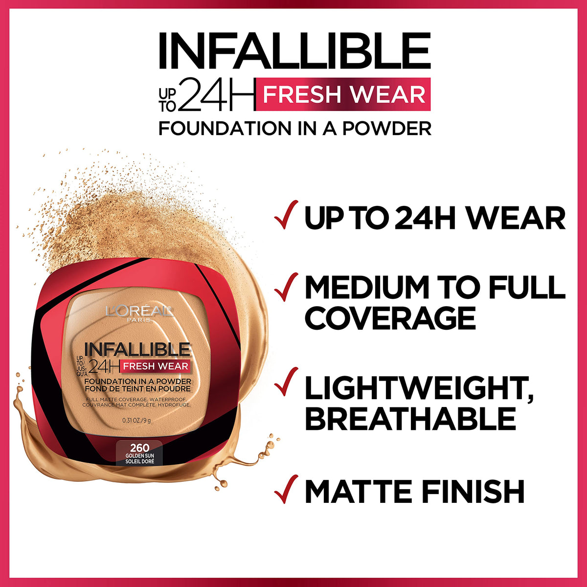 L'Oreal Paris Infallible Powder Foundation application brush