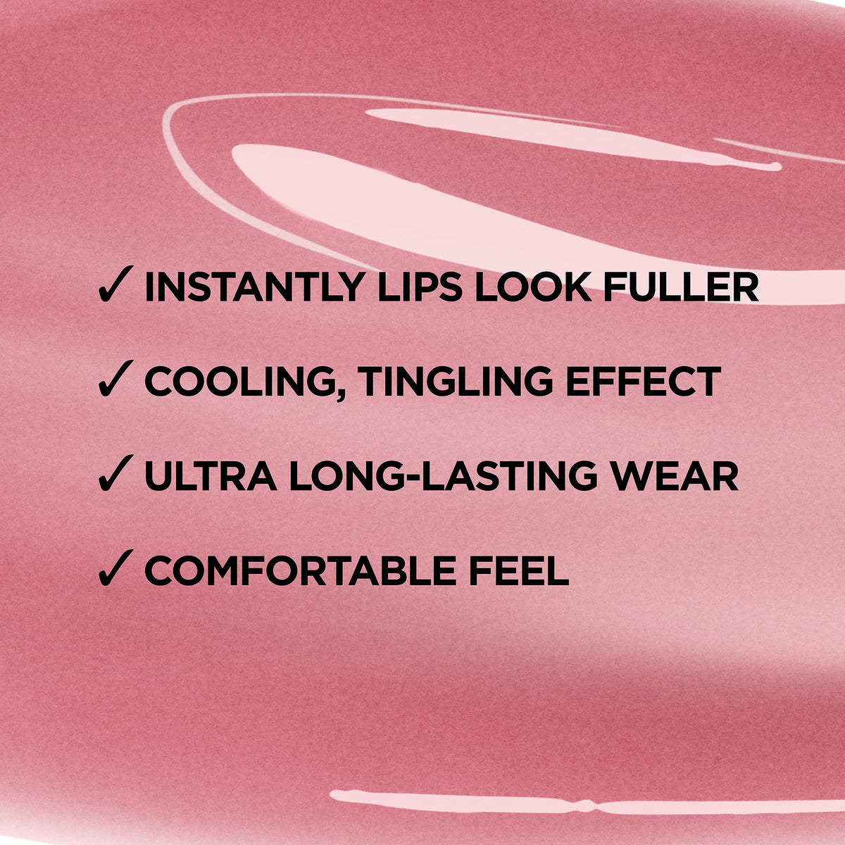 L'Oreal Paris Infallible Pro Gloss Plump Lip Gloss Ruby Sheen texture on hand