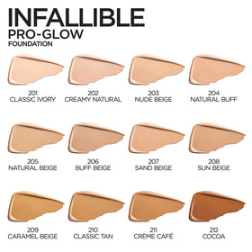 L'Oreal Paris Infallible Pro Glow Foundation Buff Beige packaging