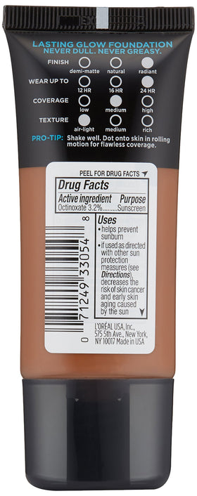 L'Oreal Paris Infallible Pro Glow Foundation Cocoa texture close-up