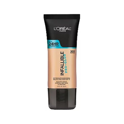 L'Oreal Paris Infallible Pro Glow Foundation in Nude Beige, front view