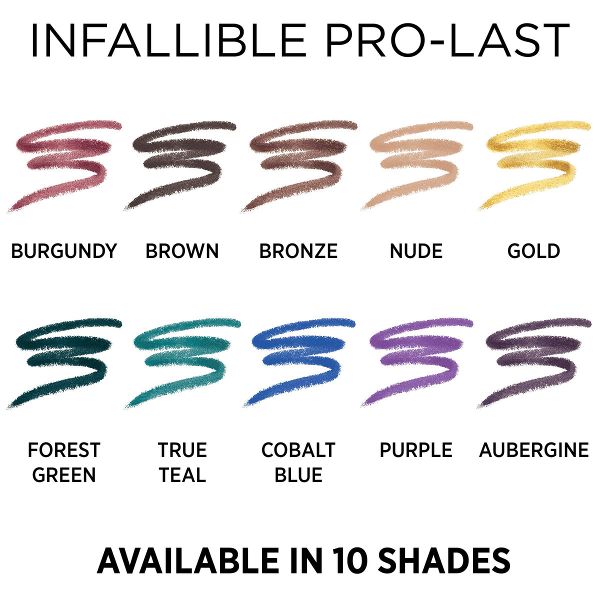 L'Oreal Paris Infallible Pro-Last Pencil Eyeliner Burgundy packaging