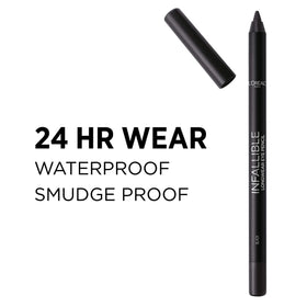 L'Oreal Paris Infallible Pro-Last Pencil Eyeliner Burgundy swatch on skin