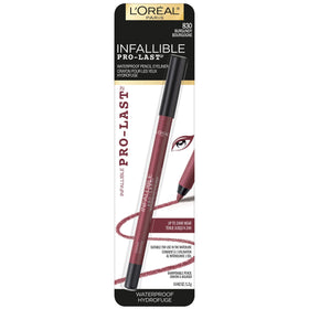 L'Oreal Paris Infallible Pro-Last Pencil Eyeliner Burgundy with cap off