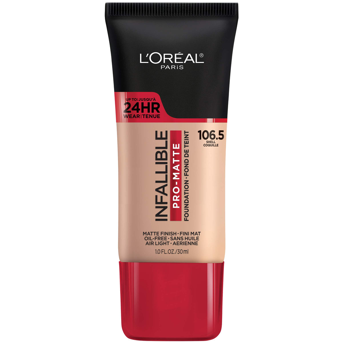 L'Oreal Paris Infallible Pro-Matte Foundation Shell 106.5 front view