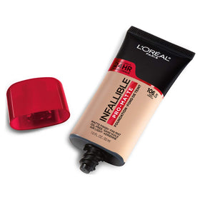 L'Oreal Paris Infallible Pro-Matte Foundation Shell 106.5 texture close-up