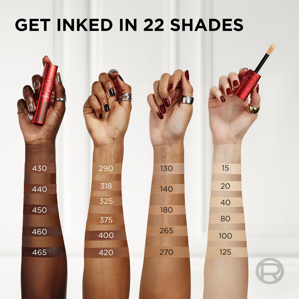 L'Oreal Paris Infallible Skin Ink 2-in-1 Foundation Concealer on makeup vanity
