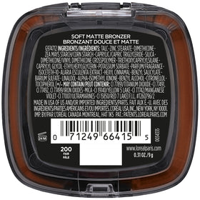 L'Oreal Paris Infallible Soft Matte Bronzer close-up of texture