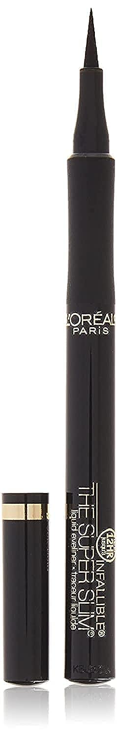 L'Oreal Paris Infallible Super Slim Liquid Eyeliner black model front view