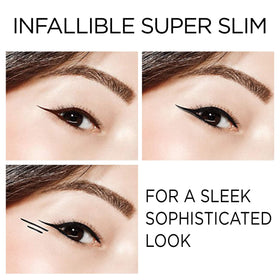 L'Oreal Paris Infallible Super Slim Liquid Eyeliner in makeup setup