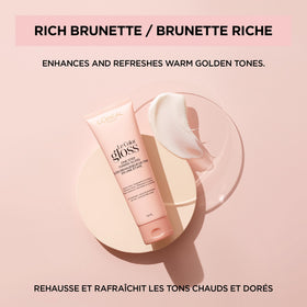 L'Oreal Paris Le Color One Step Toning Hair Gloss Rich Brunette on hair