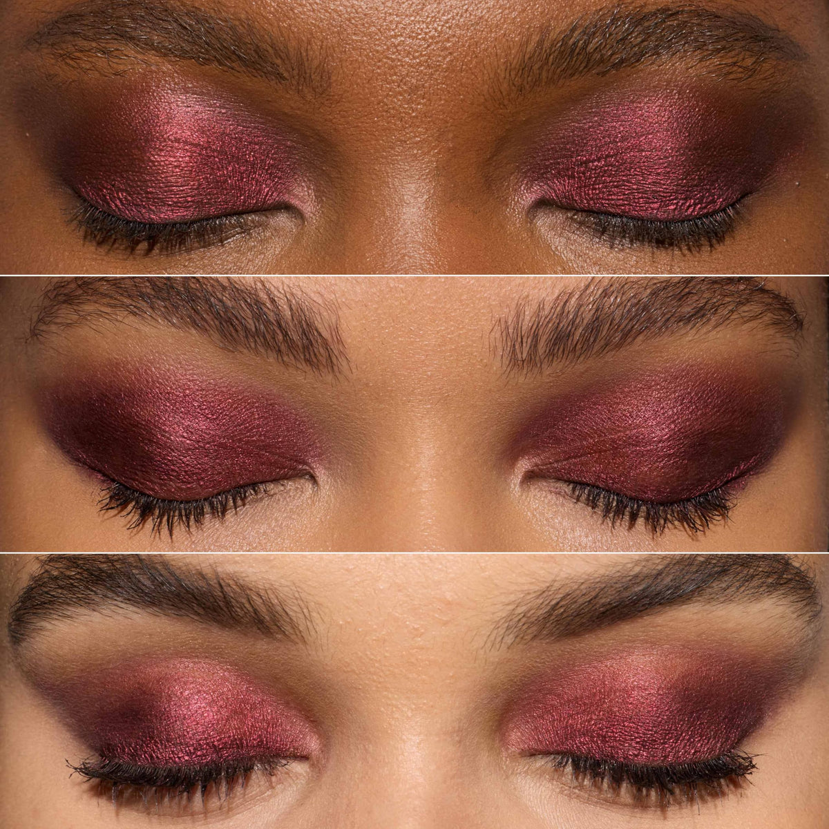 L'Oreal Paris Le Shadow Stick Eyeshadow 125 Starry Bordeaux application on eyelid