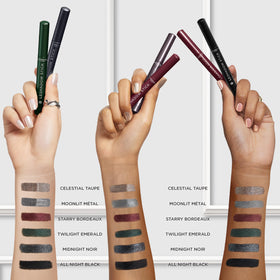 L'Oreal Paris Le Shadow Stick Eyeshadow 270 Twilight Emerald with other makeup products