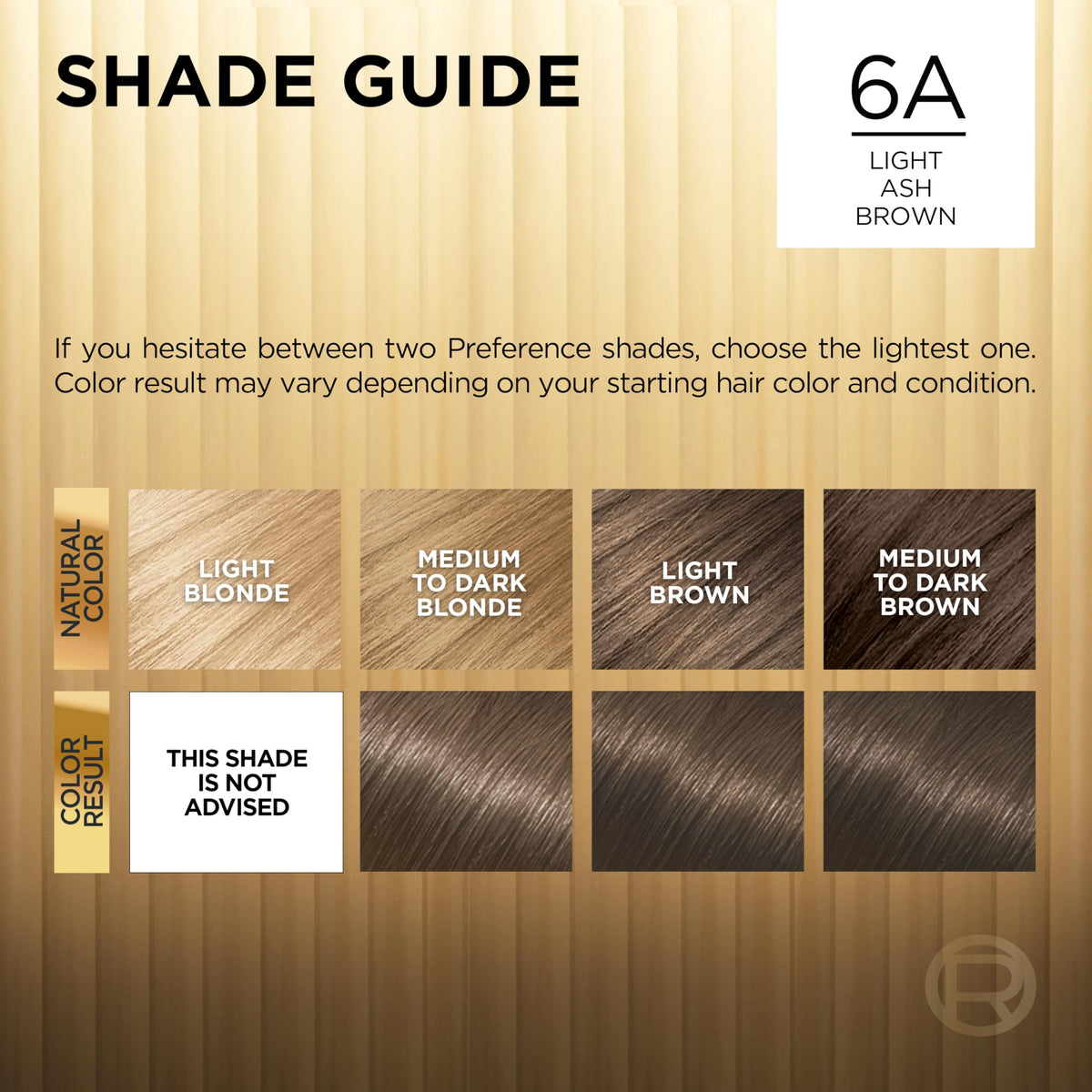 L'Oreal Paris Light Ash Brown 6A gloves included in kit