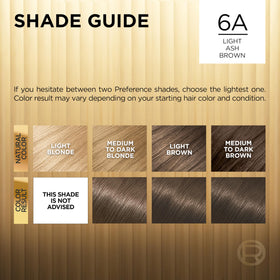 L'Oreal Paris Light Ash Brown 6A gloves included in kit