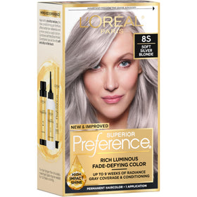 L'Oreal Paris Light Silver Blonde Hair Color Kit packaging front view