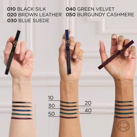 L'Oreal Paris Liquid Eyeliner 020 Brown Leather on a makeup table