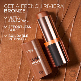 L'Oreal Paris Lumi Bronze Bronzer Stick swatched on hand