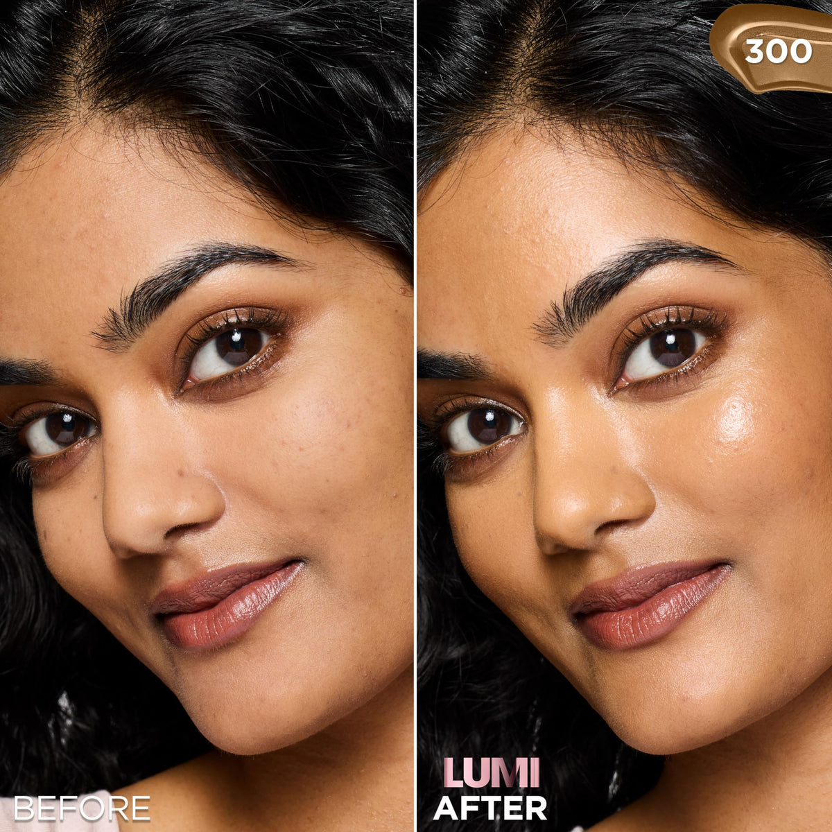 L'Oreal Paris Lumi Le Glow Skin Tint 300 bottle side view