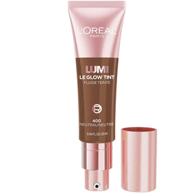 L'Oreal Paris Lumi Le Glow Skin Tint front view with neutral 400 shade